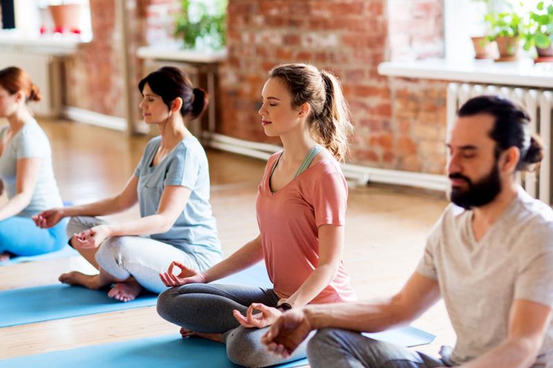 Yoga at the villa